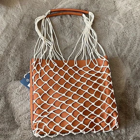 Universal Thread Macrame Purse, Handbag - Picture 2 of 6